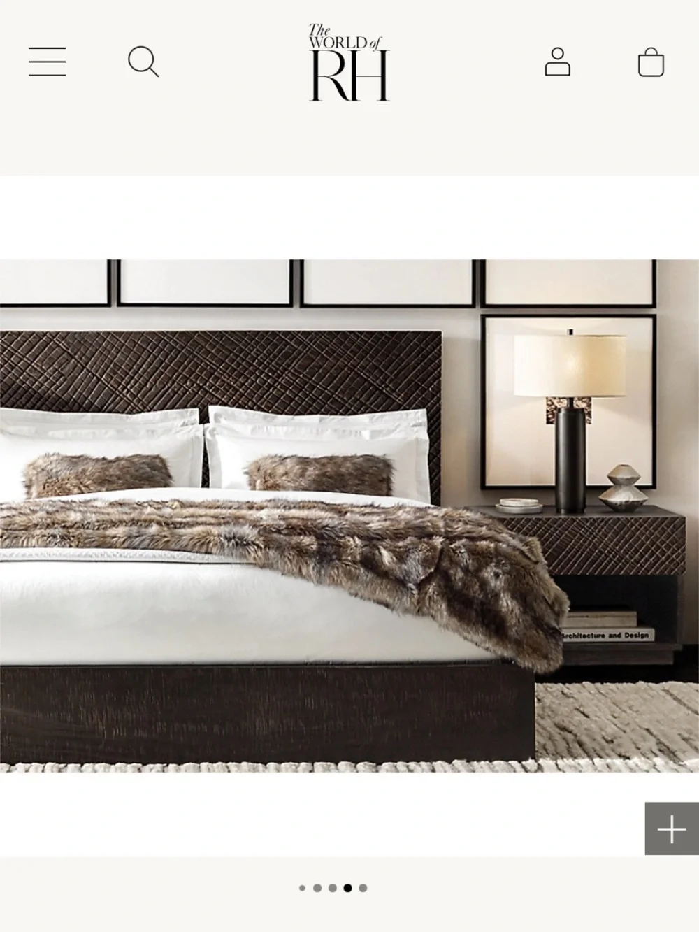 Restoration Hardware sumptuous faux
